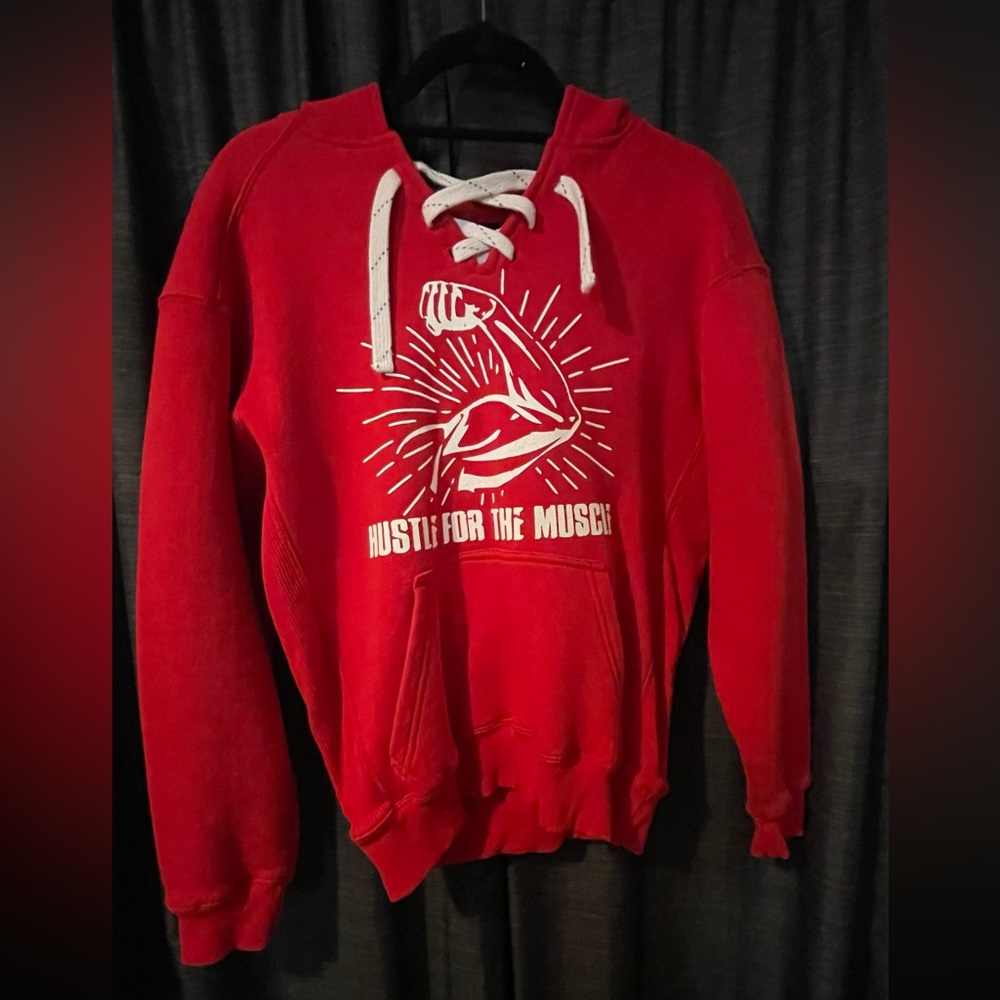 Fitness Sweatshirt Hoodie Hustle for the Muscle
